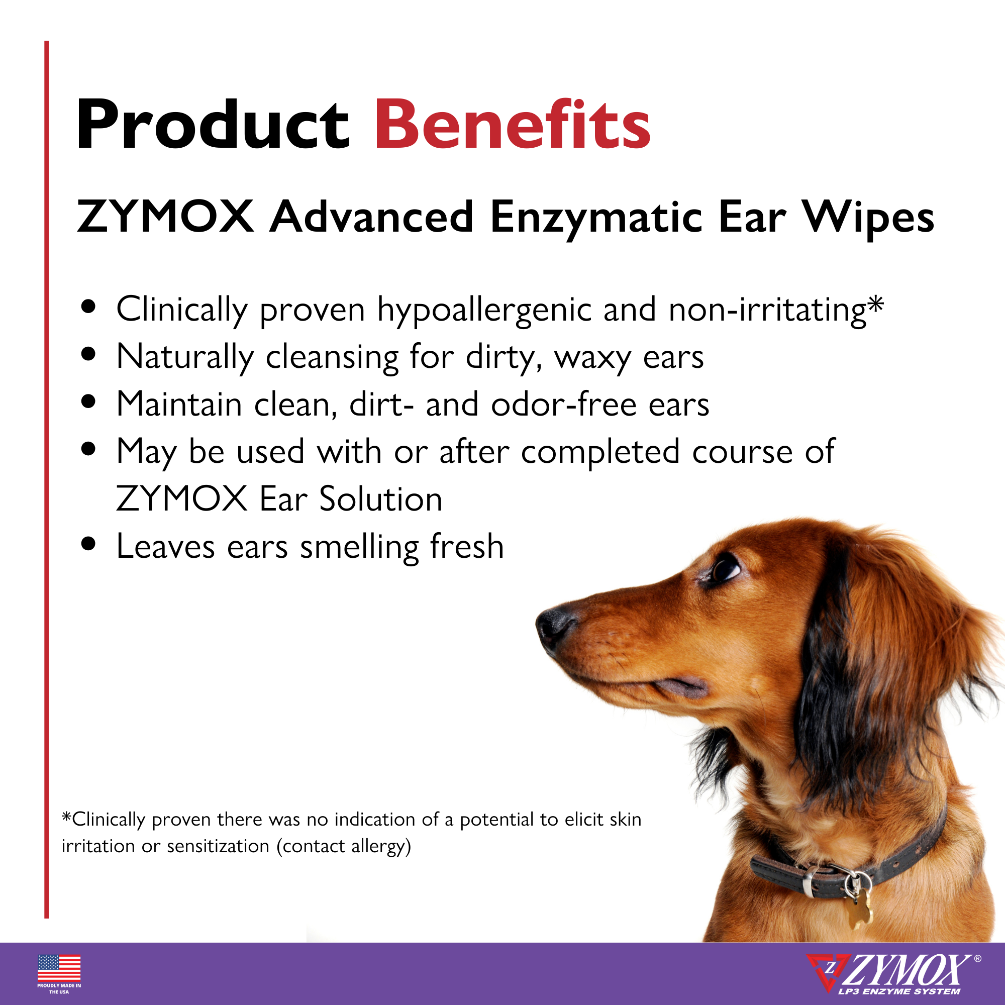 ZYMOX Ear Wipe Benefits