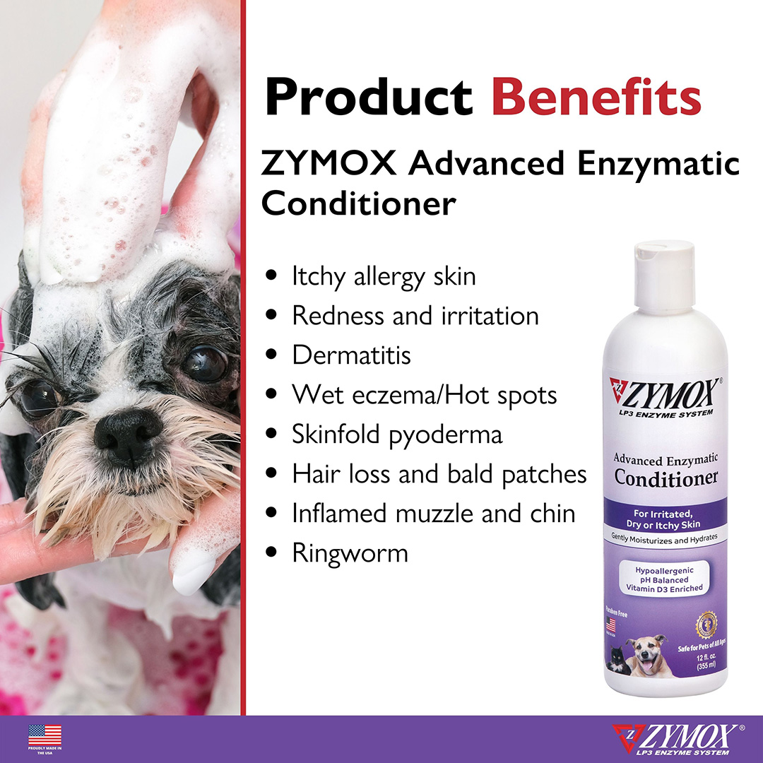 3 RZAEC1201_667334229158 ZYMOX Adv Conditioner 12 oz bottle_Benefits_