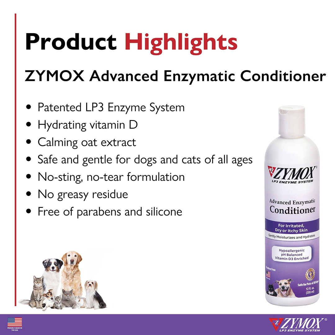 4 RZAESH1201_667334229158 ZYMOX Adv Conditioner 12 oz bottle_Highlights_